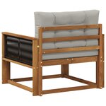 vidaXL Sofa de milieu extérieur Naturel