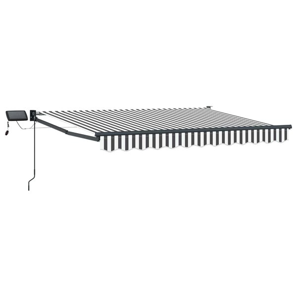 vidaXL Store rétractable manuel avec LEDs 3 5 x 2 m