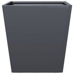 vidaXL Jardinière anthracite 40x40x40 cm acier