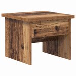 vidaXL Table basse Bois Ancien 55 x 54 5 x 45 cm Bois d'ingénierie