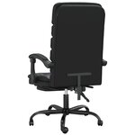 Fauteuil de massage inclinable de bureau informatique étude similicuir noir 02_0025418