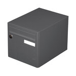 Boîte aux lettres cubysm  1 porte gris anthracite ral 7016m