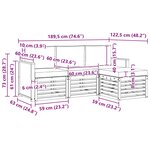 vidaXL Ensemble de canapés d'extérieur 4 Pièces Naturel et Beige