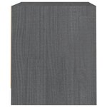 vidaXL Table de chevet Gris 40x30 5x35 5 cm Bois de pin solide