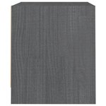 vidaXL Table de chevet Gris 40x30 5x35 5 cm Bois de pin solide