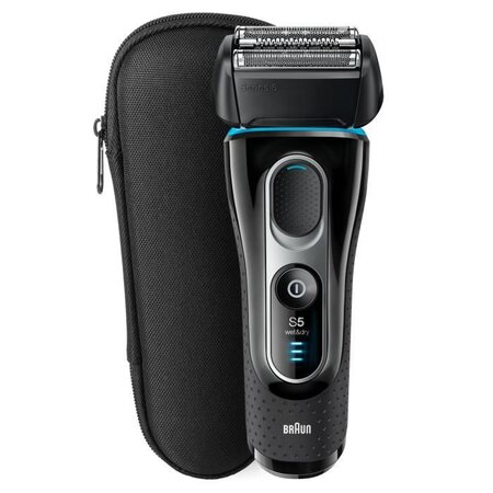 Braun series 5-5145 s wet&dry rasoir électrique - noir/bleu/chrome