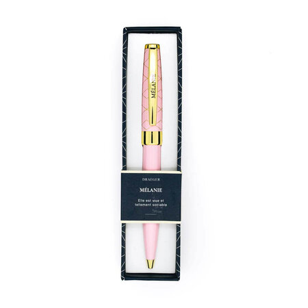 Stylo prénom femme Pastel Chic - Mélanie - Draeger