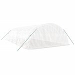 vidaXL Serre avec cadre en acier blanc 50 m² 10x5x2 3 m