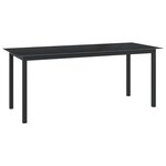vidaXL Ensemble à manger de jardin 9 Pièces aluminium anthracite