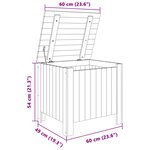 vidaXL Boîte de rangement avec couvercle RANA bois massif de pin