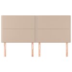 vidaXL Tête de lit Cappuccino 180 x 5 x 118/128 cm Similicuir