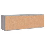 vidaXL Meuble TV sonoma gris 120x34x37 cm bois d'ingénierie