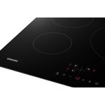 Plaque de cuisson induction - samsung - 3 zones - l59 x p57 cm - nz63m3nm1bb/ur - 7200 w - revêtement verre - noir