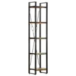 vidaXL Bibliothèque 5 niveaux 40x30x180 cm Bois de récupération massif