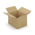 Caisse carton brune double cannelure raja 15x15x15 cm (lot de 15)