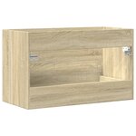 vidaXL Armoire de lavabo vieux bois 80x38 5x48 cm bois d'ingénierie