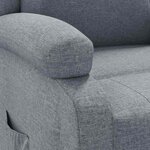 vidaXL Fauteuil inclinable Gris clair Tissu