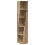 vidaXL Meuble d'angle Chêne artisanal 27 5x27x140cm Bois d'ingénierie