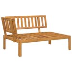 vidaXL Salon palette de jardin avec coussins 3Pièces bois d'acacia massif