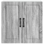 vidaXL Armoire Murale 59 x 31 x 60 cm Bois d'ingénierie Sonoma gris