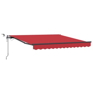 vidaXL Tissu de auvent Rouge 300 x 250 cm Polyester