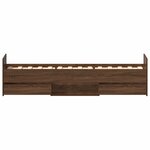vidaXL Cadre de lit sans matelas chêne marron 90x200 cm