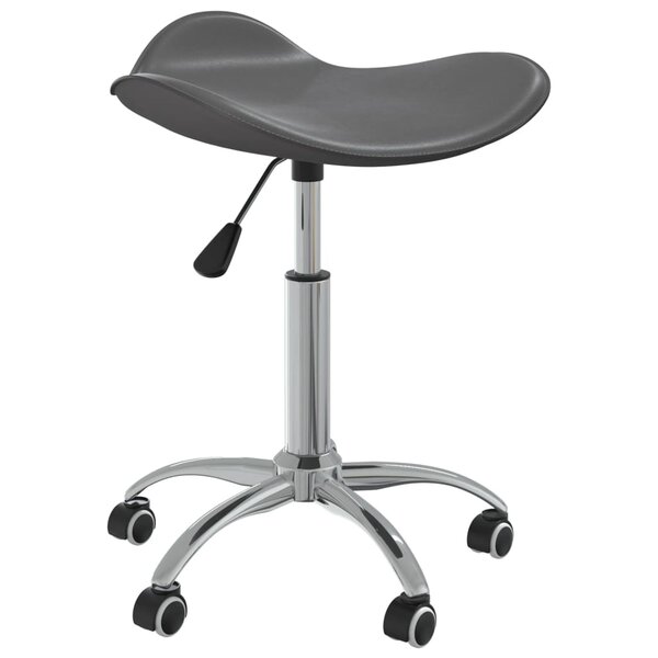 vidaXL Chaise pivotante de salle à manger Gris Similicuir