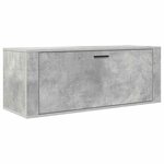 vidaXL Armoire à chaussures murale Gris béton 100x35x38 cm
