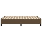 vidaXL Cadre de lit sans matelas marron foncé 120x190 cm tissu
