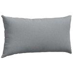 vidaXL Coussins de canapé 2 Pièces Gris clair 80 x 40 cm tissu