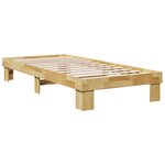 vidaXL Cadre de lit sans matelas 100x200 cm bois massif de chêne