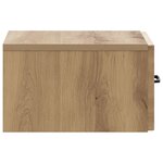 vidaXL Cabinet de chevet mural Chêne artisanal 34 5 x 33 x 20 cm