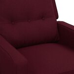 vidaXL Fauteuil de massage Violet Tissu