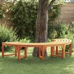 vidaXL Banc d'Arbre Marron 160 x 160 x 45cm Bois massif d'Eucalyptus