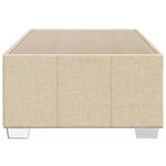 vidaXL Cadre de lit sans matelas crème 90x190 cm tissu