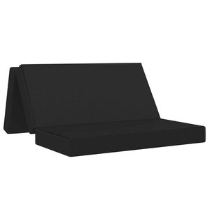 vidaXL Canapé-lit pliable 160 x 67 x 45 cm Noir