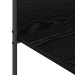 vidaXL Porte-vêtements avec étagères Chêne Noir 120x44x160 cm Bois d'ingénierie