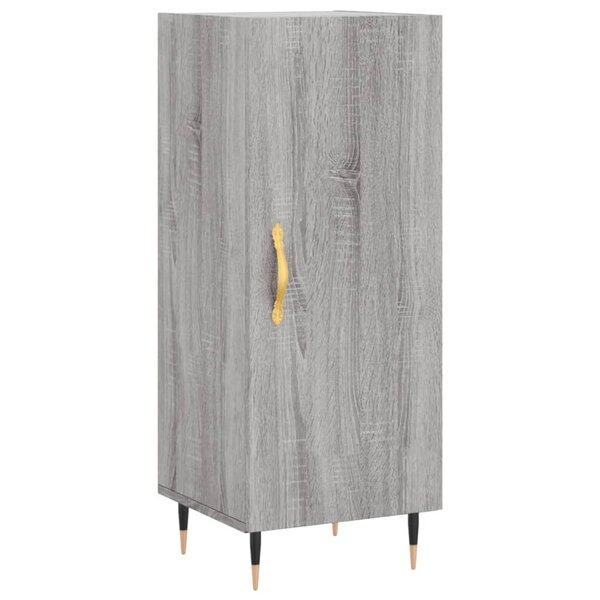 vidaXL Buffet Sonoma gris 34 5x34x90 cm Bois d'ingénierie