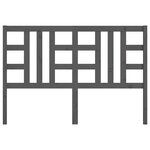 vidaXL Tête de lit Gris 146x4x100 cm Bois massif de pin