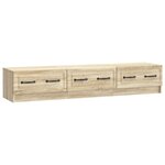 vidaXL Meuble TV 147 x 34 5 x 27 cm Chêne Sonoma Bois d'ingénierie