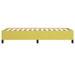 vidaXL Cadre de lit Vert 90x190 cm Tissu