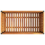 vidaXL Jardinière 85x45x44 cm bois massif d'acacia et acier