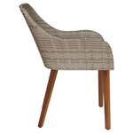 vidaXL Chaise de jardin 2 Pièces Noir 55 x 62 5 x 82 cm polyrotin