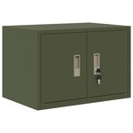 vidaXL Armoire de rangement Vert olive 60 x 40 x 40 cm Acier