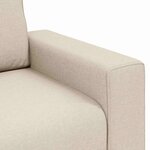 vidaXL Canapé avec coussin avec oreiller Beige 100 x 77 x 82 cm Lin