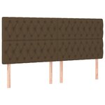 vidaXL Sommier à lattes de lit matelas et LED Marron foncé 180x200cm
