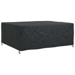 vidaXL Housse pour mobilier d'extérieur Noir 250 x 210 x 90 cm 210D