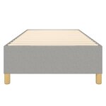 vidaXL Cadre de lit à ressorts gris clair 100x200 cm tissu