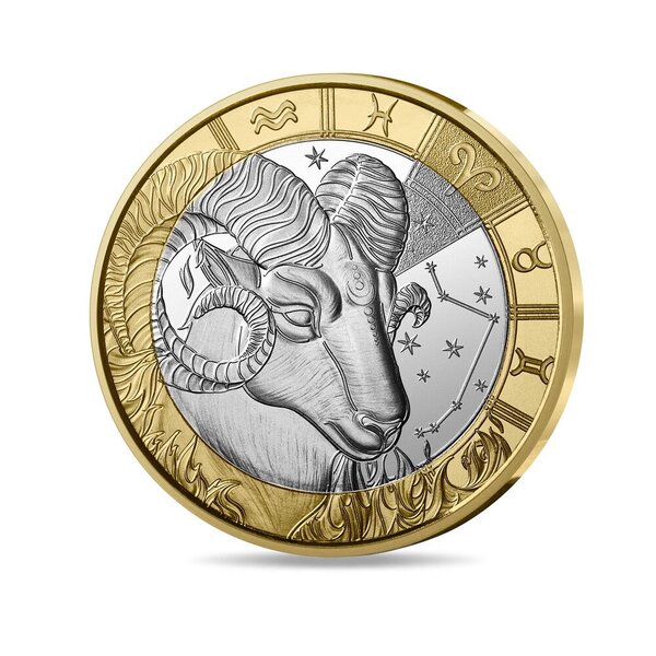 Signes astros - Bélier Monnaie de 5€ métal commun