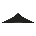 vidaXL Voile de parasol tissu oxford triangulaire 2 5x2 5x3 5 m noir